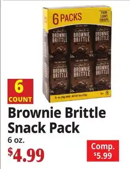 Ocean State Job Lot Brownie Brittle Snack Pack offer