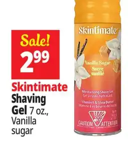 Ocean State Job Lot Skintimate Shaving Gel 7 oz., Vanilla sugar offer