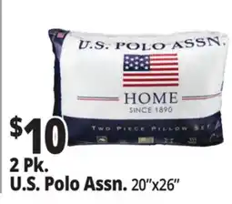 Ocean State Job Lot U.S. Polo Standard Pillows, 2 Count offer