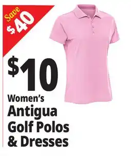 Ocean State Job Lot Women's Antigua Golf Polos & Dresses offer