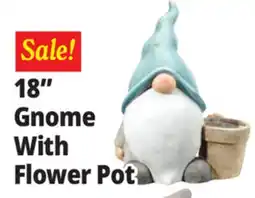 Ocean State Job Lot 18 Gnome With Flower Pot offer