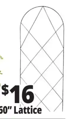 Ocean State Job Lot Panacea Lattice Garden Trellis 60 offer