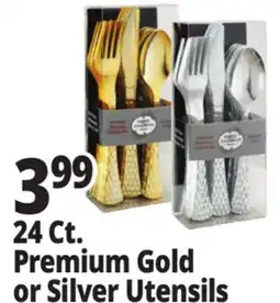 Ocean State Job Lot Premium Gold or Silver Utensils offer