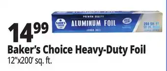 Ocean State Job Lot Baker's Choice Premium Quality Aluminum Foil Jumbo Roll 200' offer
