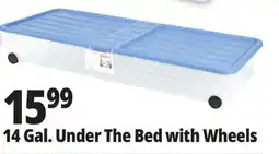 Ocean State Job Lot 14 Gal. Under The Bed with Wheels offer