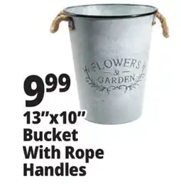 Ocean State Job Lot Bucket With Rope Handles offer