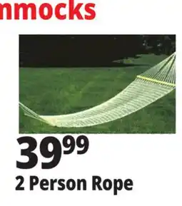 Ocean State Job Lot 2 Person Rope Hammock 60 x 80 offer