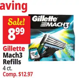 Ocean State Job Lot Gillette Mach3 Refills offer
