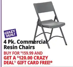 Ocean State Job Lot 4 Pk. Commercial Resin Chairs offer