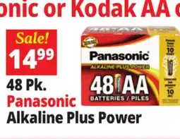 Ocean State Job Lot Panasonic Alkaline Plus Power AA Batteries 48 Count offer