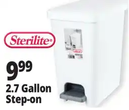 Ocean State Job Lot Sterilite 2.7 Gallon Step-on offer