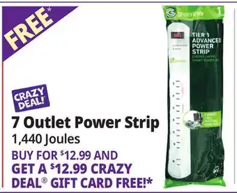 Ocean State Job Lot 7 Outlet Power Strip offer