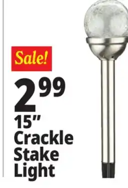 Ocean State Job Lot 15 Crackle Stake Light offer