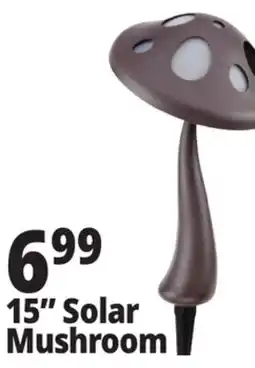 Ocean State Job Lot Outdoor Living Accents Solar LED Mushroom Light 15 offer