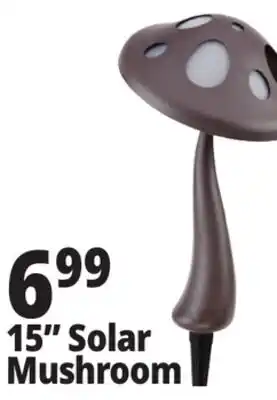 Ocean State Job Lot Outdoor Living Accents Solar LED Mushroom Light 15 offer