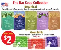 Ocean State Job Lot The Bar Soap Collection or Goat Milk offer