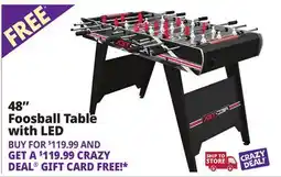 Ocean State Job Lot EastPoint Sports 48 Maverick Foosball Table with LED Scoring offer