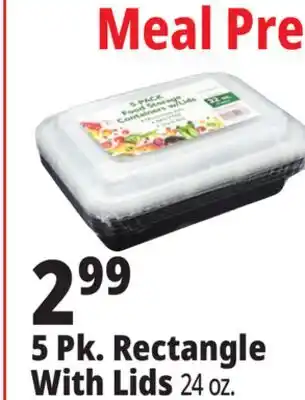 Ocean State Job Lot 5 Pk. Rectangle With Lids offer