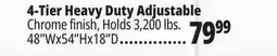 Ocean State Job Lot 4-Tier Heavy Duty Adjustable offer