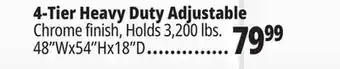 Ocean State Job Lot 4-Tier Heavy Duty Adjustable offer