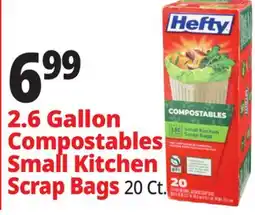 Ocean State Job Lot 2.6 Gallon Compostables Small Kitchen Scrap Bags offer