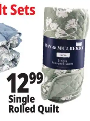 Ocean State Job Lot Single Rolled Quilt offer