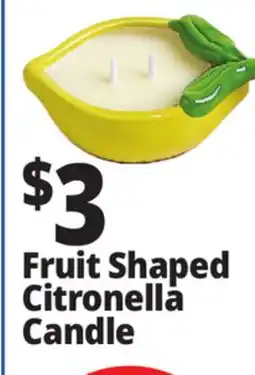 Ocean State Job Lot Fruit Shaped Citronella Candle offer