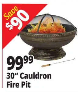Ocean State Job Lot 30 Cauldron Fire Pit offer