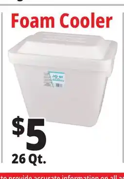 Ocean State Job Lot Foam Cooler 26 Qt offer