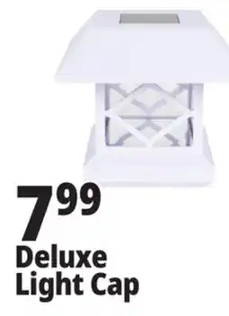 Ocean State Job Lot Deluxe Solar Post Cap Light White Finish offer