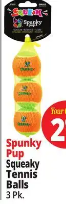 Ocean State Job Lot Spunky Pup Squeaky Tennis Balls offer