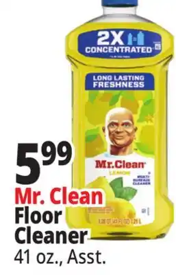 Ocean State Job Lot Mr. Clean Floor Cleaner offer