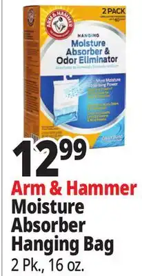 Ocean State Job Lot Arm & Hammer Moisture Absorber Hanging Bag offer