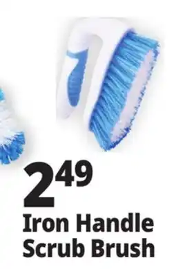 Ocean State Job Lot Iron Handle Scrub Brush offer