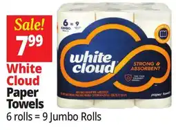 Ocean State Job Lot White Cloud Paper Towels offer
