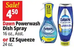 Ocean State Job Lot Dawn Powerwash Dish Spray 16 oz., Asst. or EZ Squeeze 24 oz offer