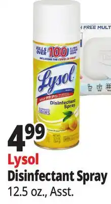 Ocean State Job Lot Lysol Disinfectant Spray offer