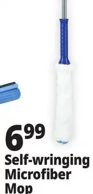Ocean State Job Lot Gleam Self-Wringing Microfiber Mop offer