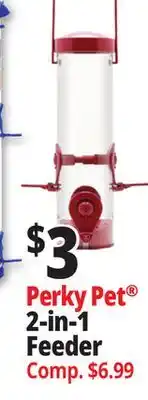 Ocean State Job Lot Perky Pet 2-in-1 Feeder offer