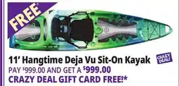 Ocean State Job Lot Perception Hangtime 11.0 Recreational Kayak Deja Vu offer
