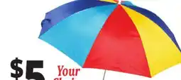 Ocean State Job Lot Clamp-On Beach Umbrella 4' offer