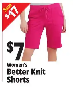 Ocean State Job Lot Women's Better Knit Shorts offer