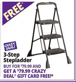 Ocean State Job Lot Cosco 3-Step Stepladder offer