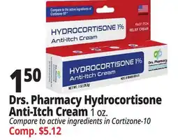 Ocean State Job Lot Drs. Pharmacy Hydrocortisone Anti-Itch Cream offer