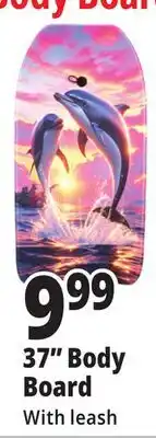 Ocean State Job Lot 37 Body Board With leash offer
