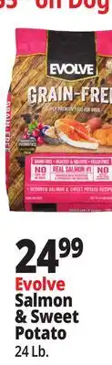 Ocean State Job Lot Evolve Salmon & Sweet Potato offer