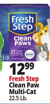 Ocean State Job Lot Fresh Step Clean Paw Multi-Cat offer