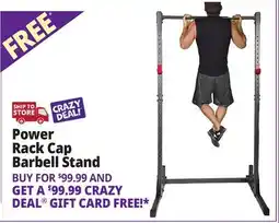 Ocean State Job Lot Power Rack Cap Barbell Stand offer
