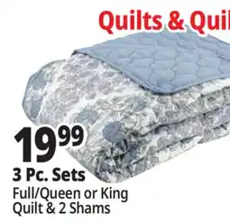 Ocean State Job Lot Full/Queen or King Quilt & 2 Shams offer