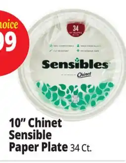 Ocean State Job Lot Chinet Sensibles 10 Plates 34 ct offer